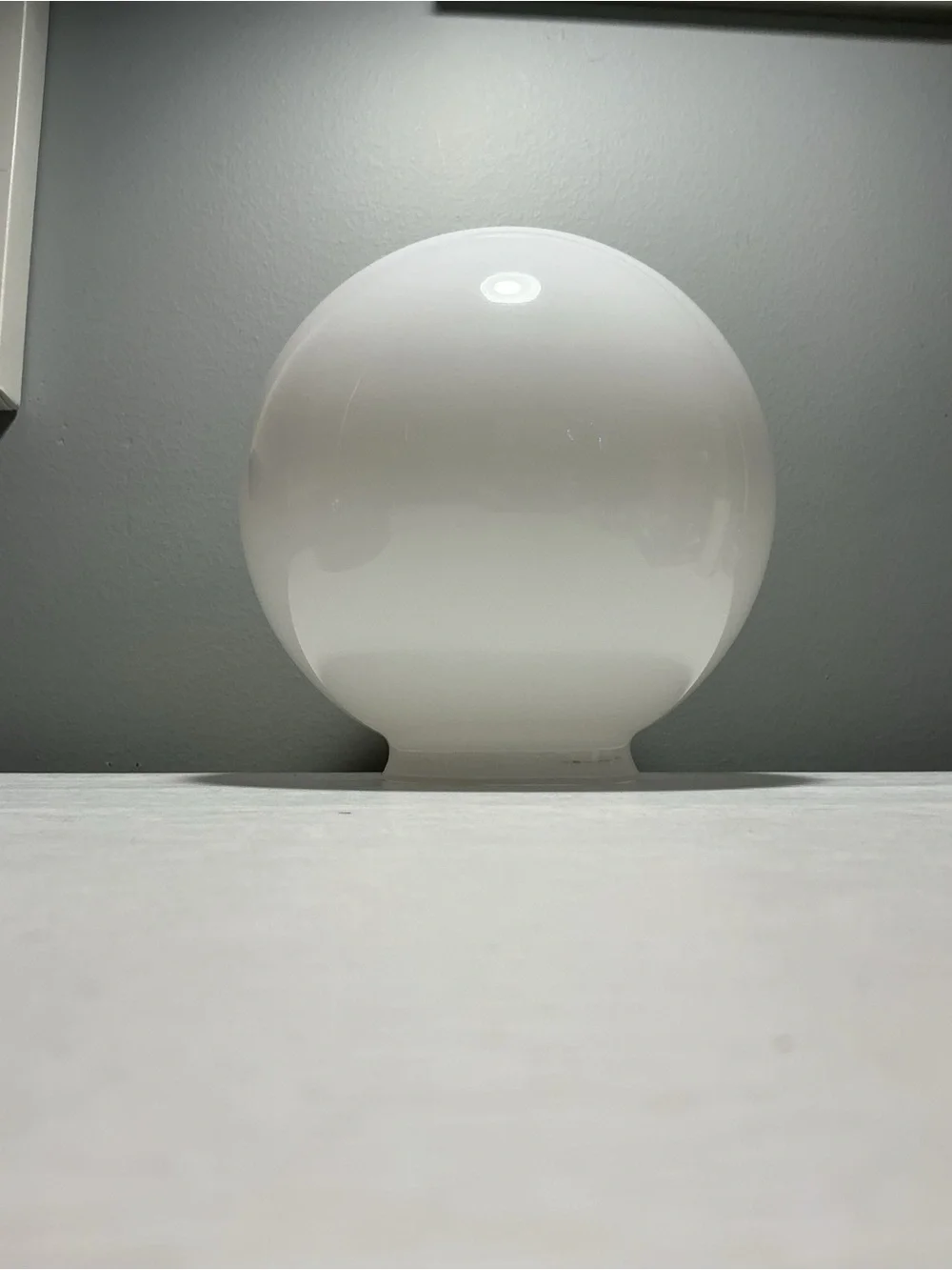 Vintage White Milk Glass Replacement Globe